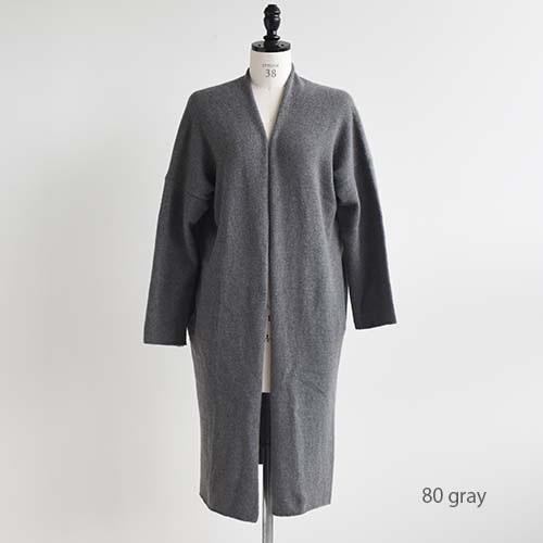 e213k142) / evam eva(エヴァムエヴァ) / wool sable robe(ウール