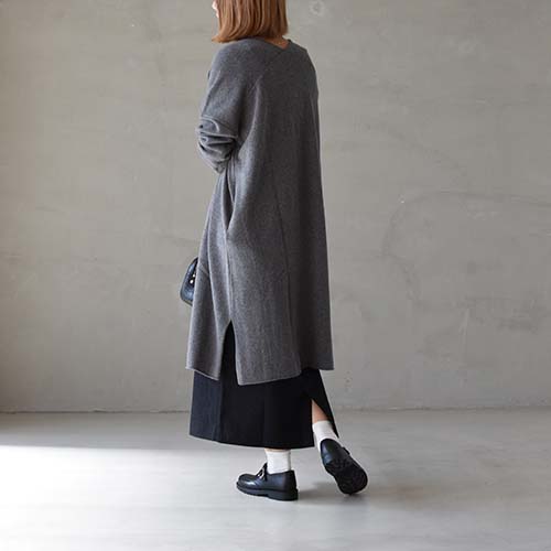 e213k142) / evam eva(エヴァムエヴァ) / wool sable robe(ウール