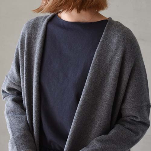 e213k142) / evam eva(エヴァムエヴァ) / wool sable robe(ウール