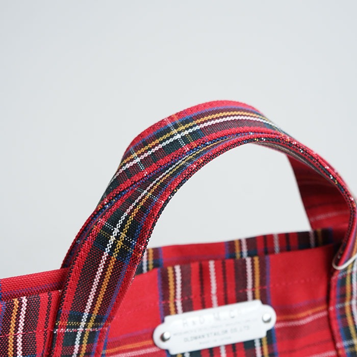 OLD MANS TAILOR チェック柄バッグ R & D.M.Co- オールドマンズテーラー リネン タータンチェック