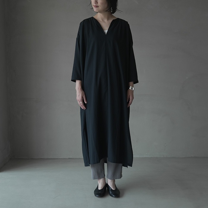 ◎☆(e243t045) / evam eva(エヴァムエヴァ) / tuck one-piece