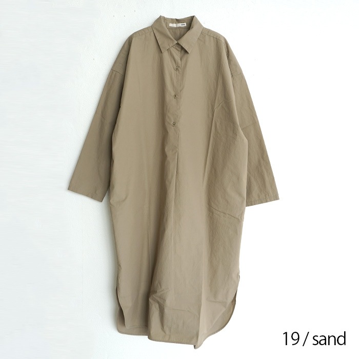 ☆(e223t066) / evam eva (エヴァムエヴァ) / cotton shirts OP
