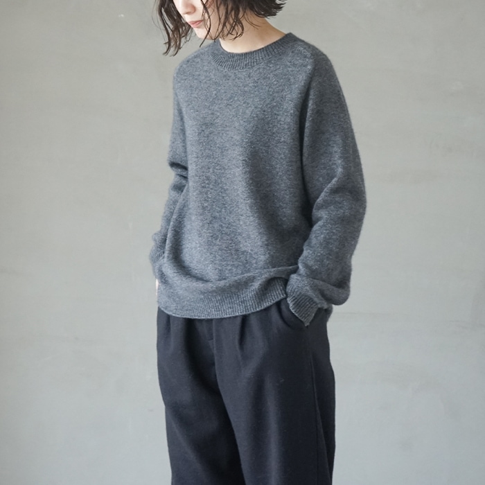 e223k215) / evam eva (エヴァムエヴァ) / wool fox pull over