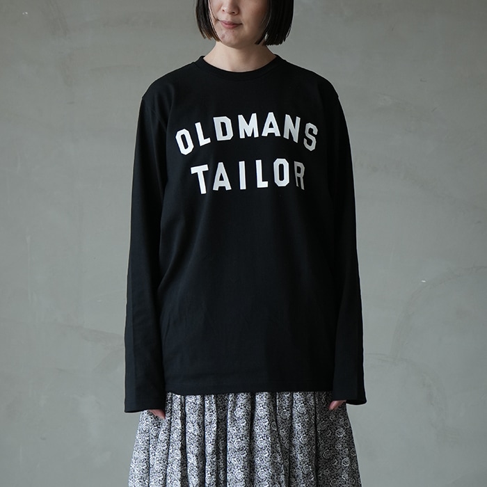 R&D.M.Co- オールドマンズテーラー　プリントロンT　Mサイズ R&D.M(オールドマンズテーラー) OMT FLOCKY PRINT CREW NECK S/S