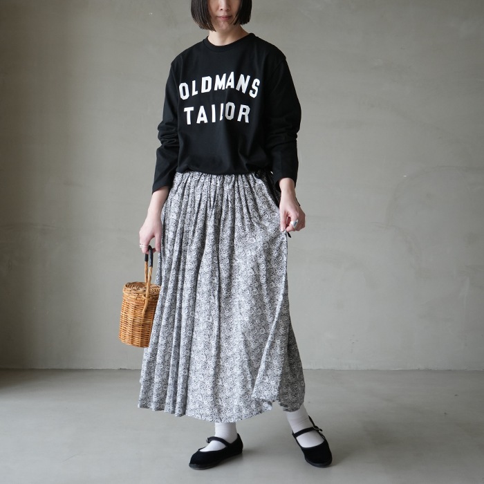 R&D.M.Co- オールドマンズテーラー　プリントロンT　Mサイズ iroma..aranciatoR & D.M.Co- オールドマンズテーラー コットン