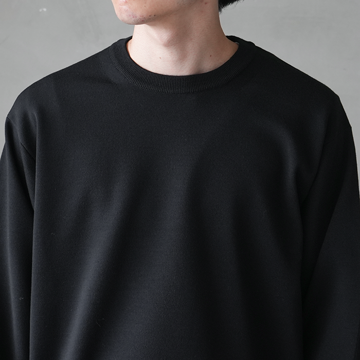 30%OFF】(bn-25fm-019)/ BATONER(バトナー) / 32G SMOOTH WOOL CREW