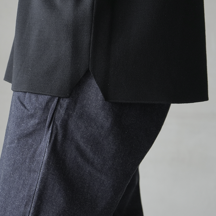 30%OFF】(bn-25fm-019)/ BATONER(バトナー) / 32G SMOOTH WOOL CREW