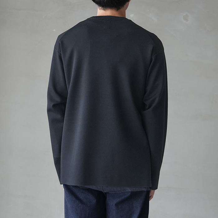 30%OFF】(bn-25fm-019)/ BATONER(バトナー) / 32G SMOOTH WOOL CREW