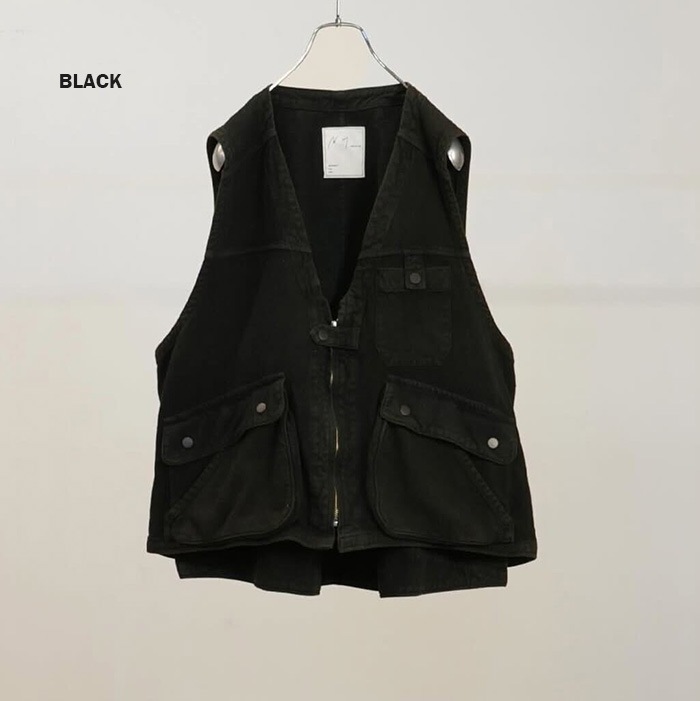 anc-jk82) / ANCELLM (アンセルム) / C/R DUCK UTILITY VEST（コットン