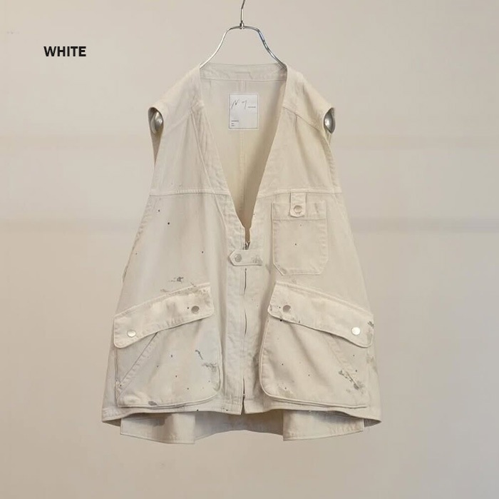 anc-jk82) / ANCELLM (アンセルム) / C/R DUCK UTILITY VEST（コットン