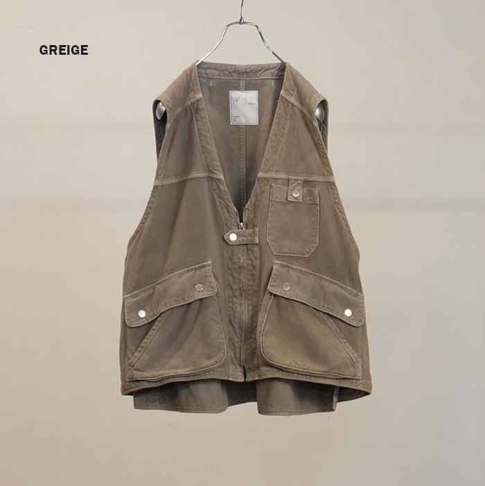 UNUSED DUCK VEST アンユーズド　ダックベスト anc-jk82) / ANCELLM (アンセルム) / C/R DUCK UTILITY VEST（コットン