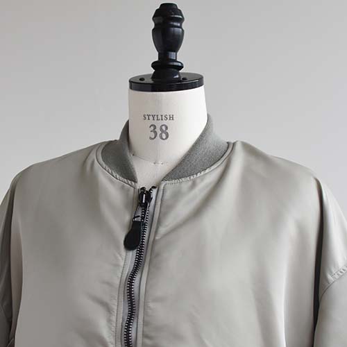 ジャケット・アウター Leno MA-1 size1 本物新品保証】 LENO “ UNISEX MA-1 JACKET “SAGE GREEN | Lapel
