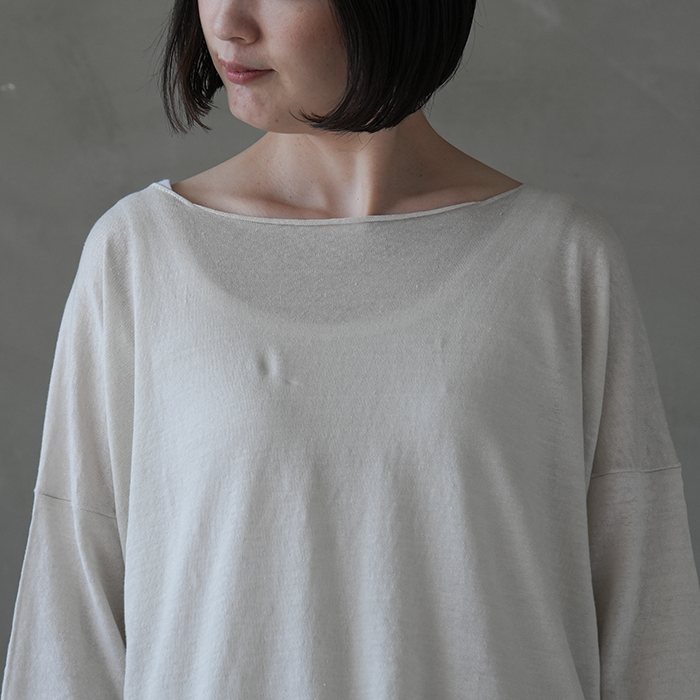 e231k172) / evam eva (エヴァムエヴァ) /linen pullover(リネン