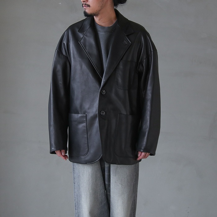 YOKO SAKAMOTOヨーコサカモトLEATHER BIG JACKET YOKO SAKAMOTO ヨーコサカモト LEATHER BIG JACKET [BLACK] YS