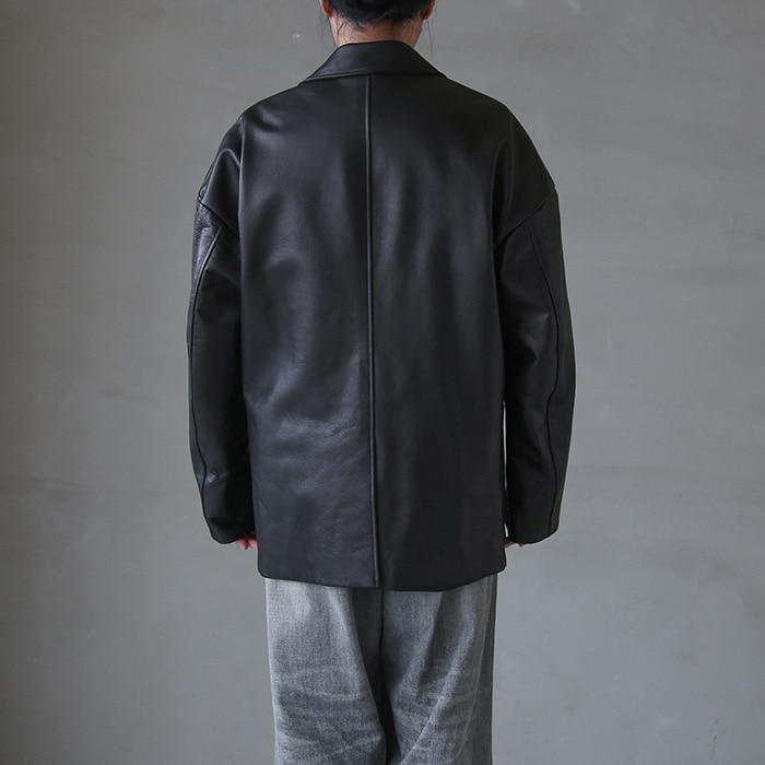 ys-23aw-11) / YOKOSAKAMOTO(ヨーコサカモト) / LEATHER BIG JACKET