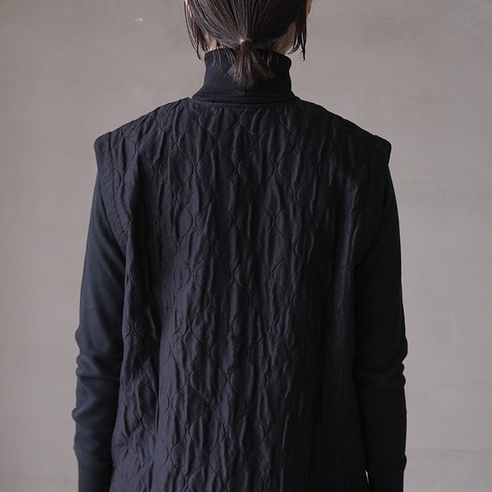 e243t101) / evam eva(エヴァムエヴァ) /quilting vest(キルティングベスト) / メール便対象外 | evam eva  | WOODY HOUSE LBR