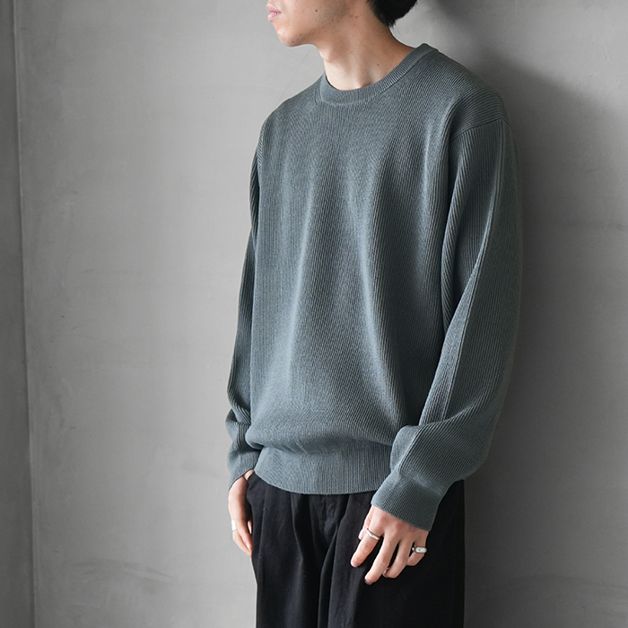 バトナー Wフェイス圧縮ウールパンツ 1 チャコールグレー BATONER