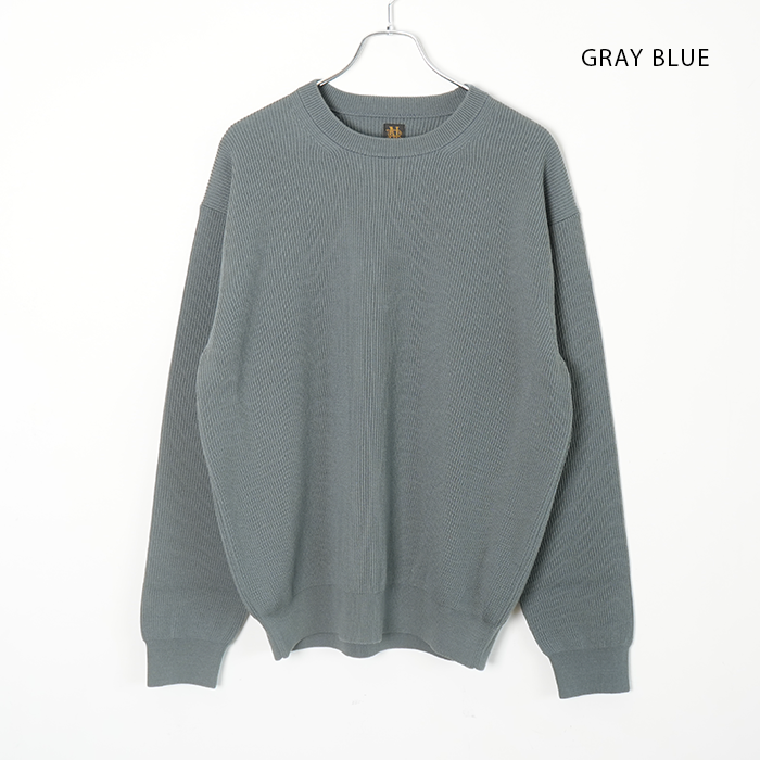 bn-25fm-023)/ BATONER(バトナー) / SUPER HIGH TWIST WOOL CREW NECK