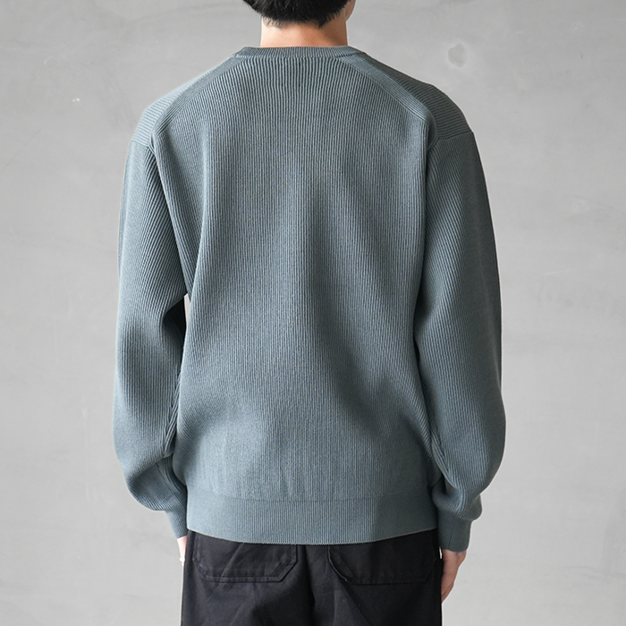 bn-25fm-023)/ BATONER(バトナー) / SUPER HIGH TWIST WOOL CREW NECK