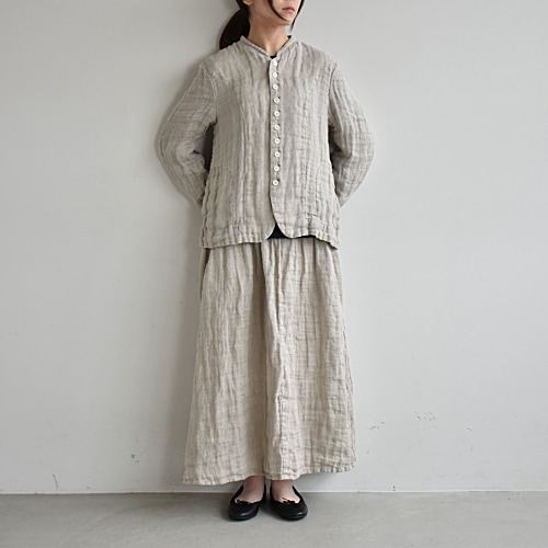 Vlas Blomme グレー ロングスカート リネンコットン　ヴラスブラム 楽天市場】Vlas Blomme ヴラスブラム ブラスブラム リネン