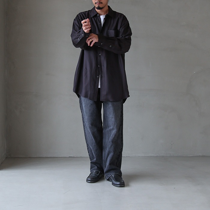 30%OFF】(ys-23aw-28) / YOKOSAKAMOTO(ヨーコサカモト) / CUPRO SHIRT 