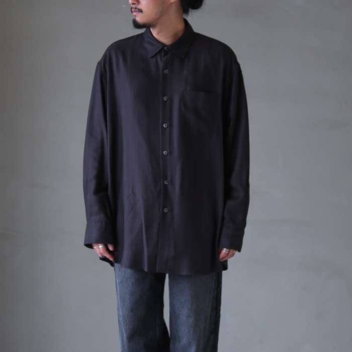 30%OFF】(ys-23aw-28) / YOKOSAKAMOTO(ヨーコサカモト) / CUPRO SHIRT