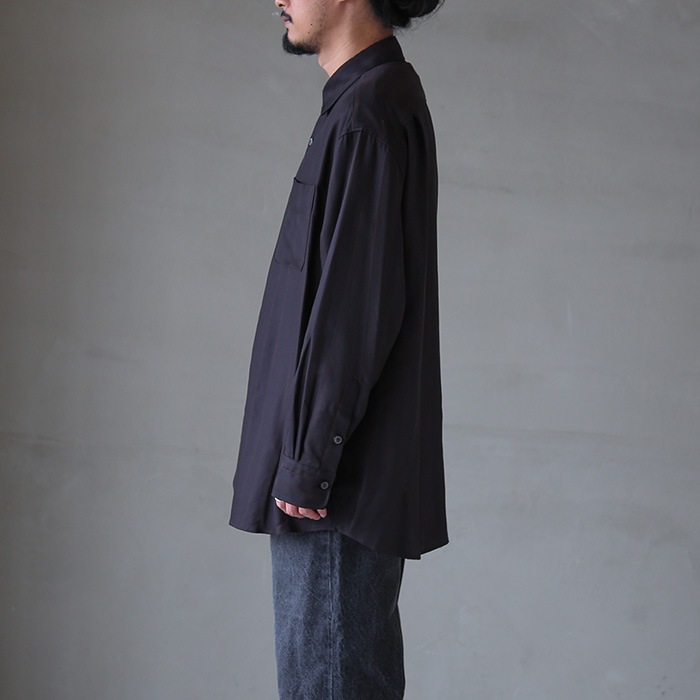30%OFF】(ys-23aw-28) / YOKOSAKAMOTO(ヨーコサカモト) / CUPRO SHIRT 
