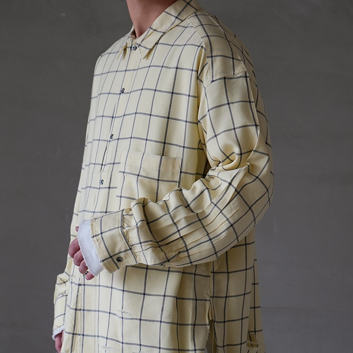 30%OFF】(anc-sh28-a) / ANCELLM (アンセルム) / RAYON CHECK