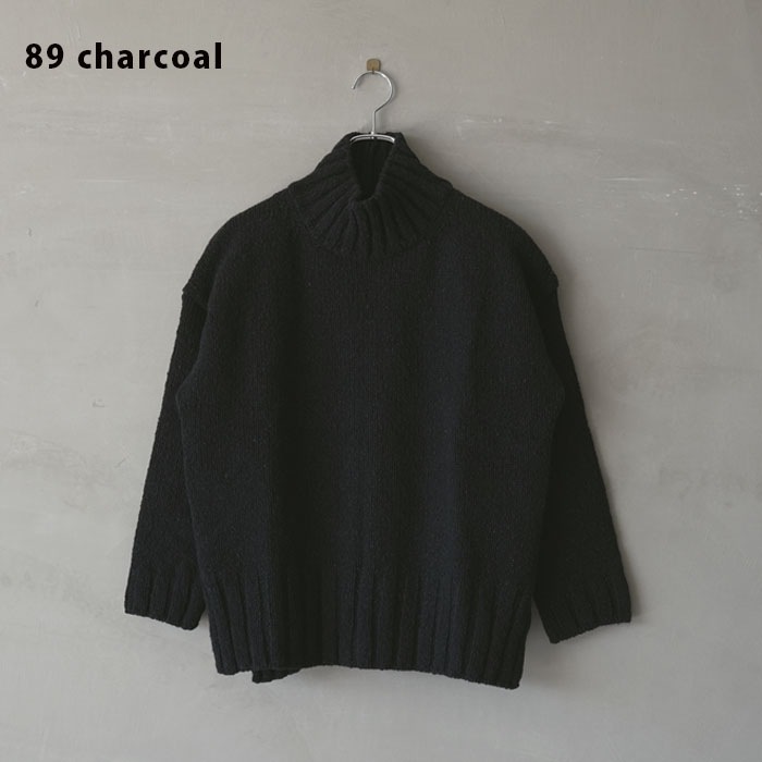 【美品】evam eva グレー ウール ドルマンスリーブ evam eva｜wool lily boat neck pullover｜ladies',tops