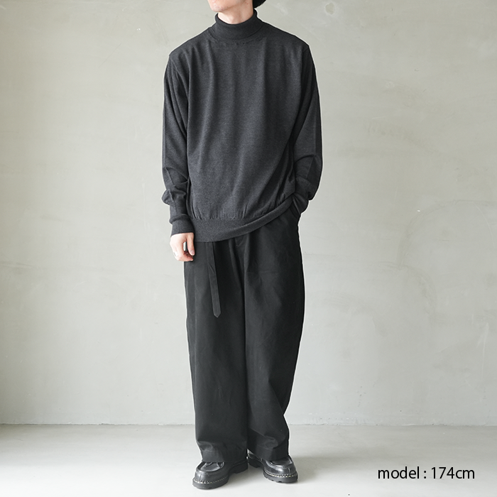 20%OFF】(bn-25fm-027)/ BATONER(バトナー) / BABY WOOL TURTLE NECK