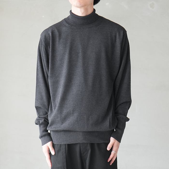 20%OFF】(bn-25fm-027)/ BATONER(バトナー) / BABY WOOL TURTLE NECK