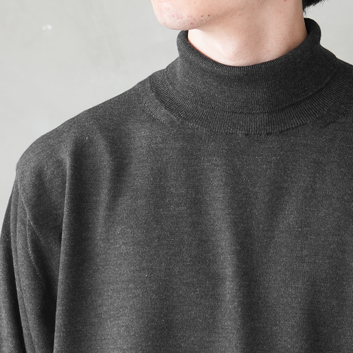 20%OFF】(bn-25fm-027)/ BATONER(バトナー) / BABY WOOL TURTLE NECK