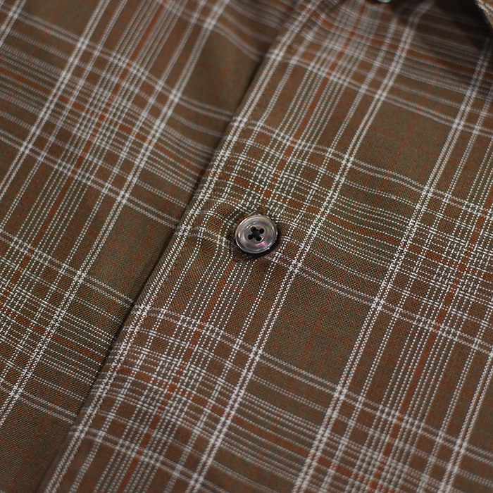 anc-sh80) / ANCELLM (アンセルム) / AGING RAYON CHECK SHIRT anc-sh80) / ANCELLM (アンセルム) / AGING RAYON CHECK SHIRT