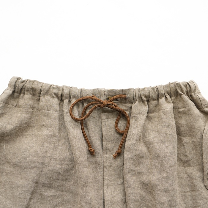 Vlas Blomme　コルトレイクリネン　ロングスカート　バイカラー　日本製 Vlas blomme (ヴラスブラム) コルトレイクリネン デニム 2way