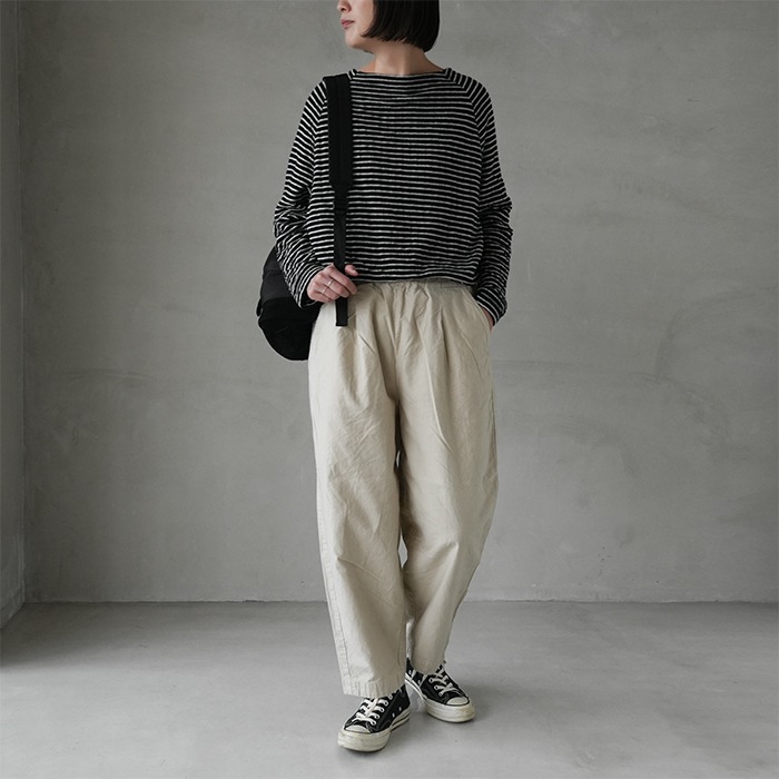 20%OFF】[R47507]RINEN(リネン) 16/1モールスキン オーバルパンツ