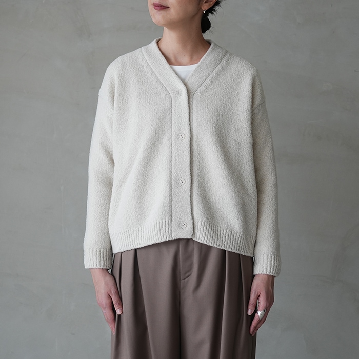 ○(e253k103) / evam eva (エヴァムエヴァ) / renew-wool cardigan