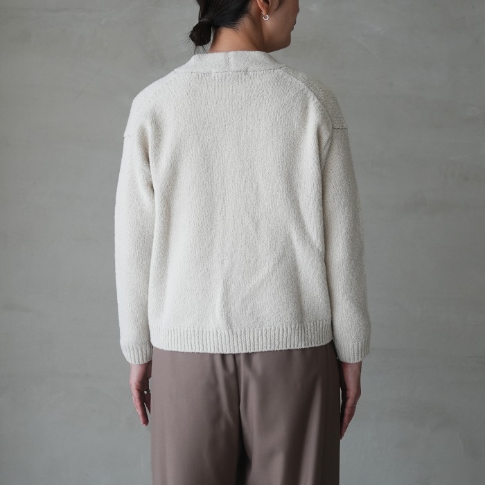 evamevaカーディガン evam eva エヴァムエヴァ E253K200 ウール フォックス カーディガン