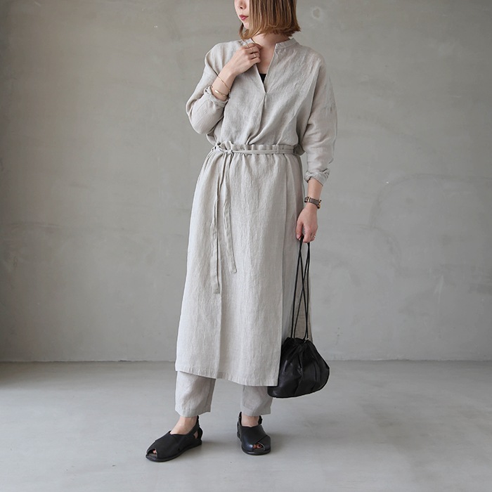 e221t169) / evam eva(エヴァムエヴァ) / linen skirt(リネンスカート