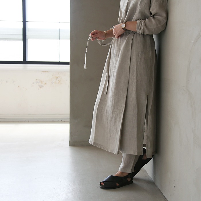 e221t169) / evam eva(エヴァムエヴァ) / linen skirt(リネンスカート