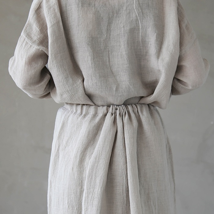 e221t169) / evam eva(エヴァムエヴァ) / linen skirt(リネンスカート