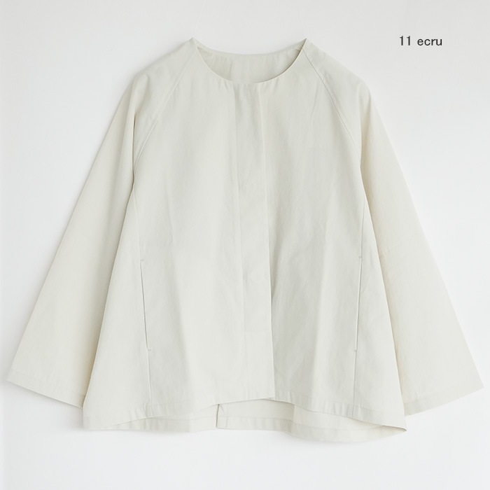 evam eva エヴァムエヴァ リネンノーカラージャケット evam eva ジャケット エヴァムエヴァ E221T056 シルク リネン