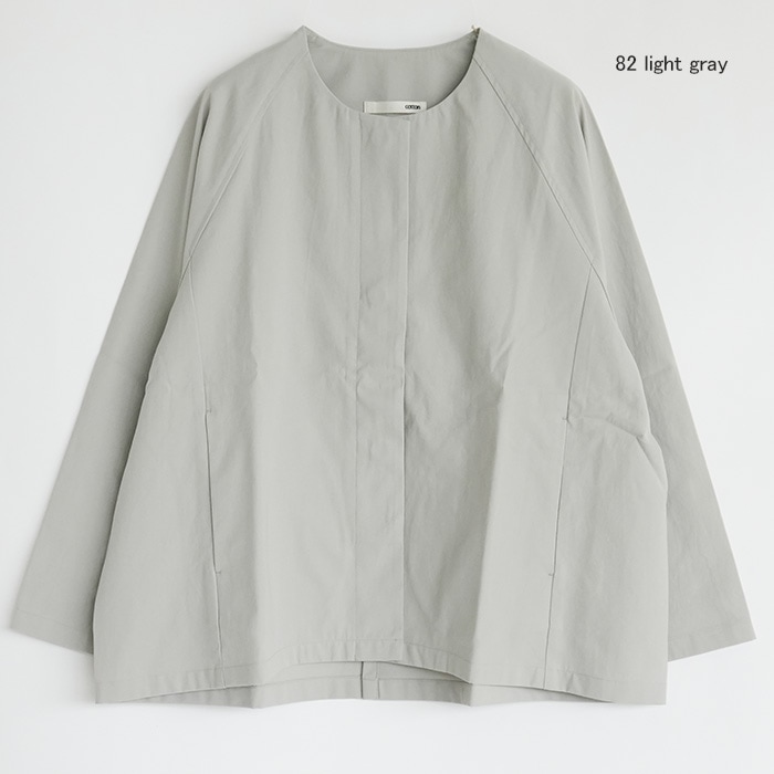 e231t021) / evam eva (エヴァムエヴァ) / no collar short coat