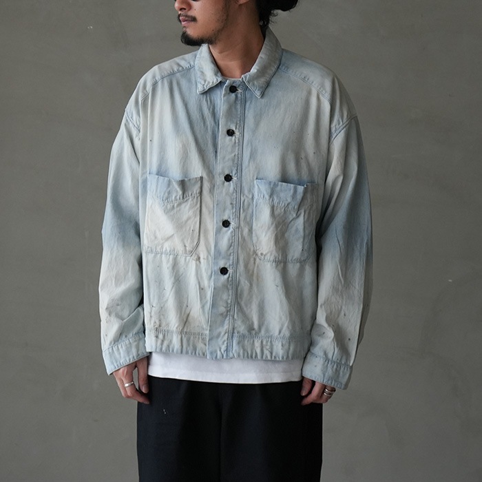 anc-sh52) / ANCELLM (アンセルム) / CHAMBRAY SHIRT JACKET