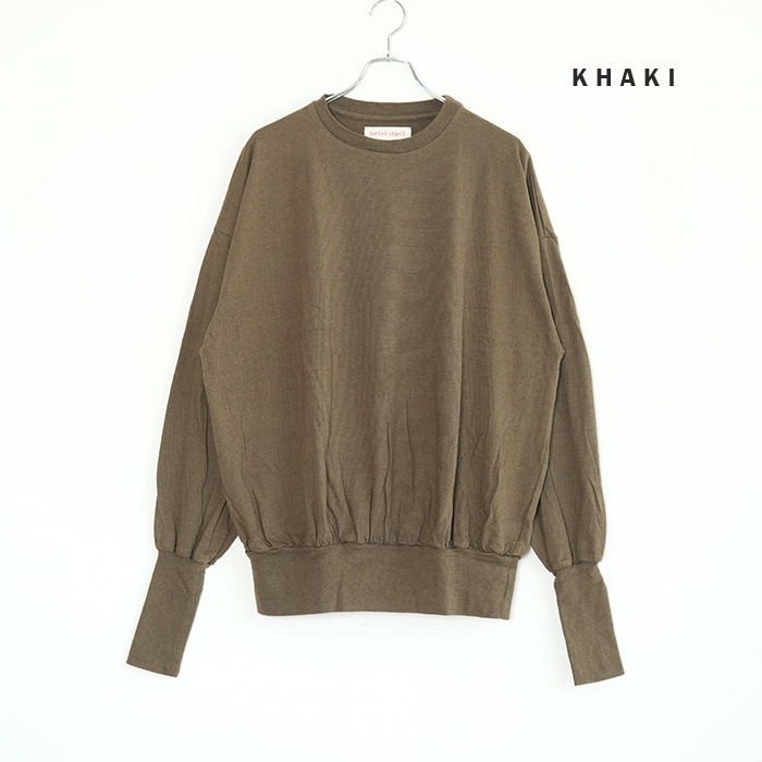 トップス barbell object bo ns top Brown barbell object WOOL NS TOP | MusterWerk
