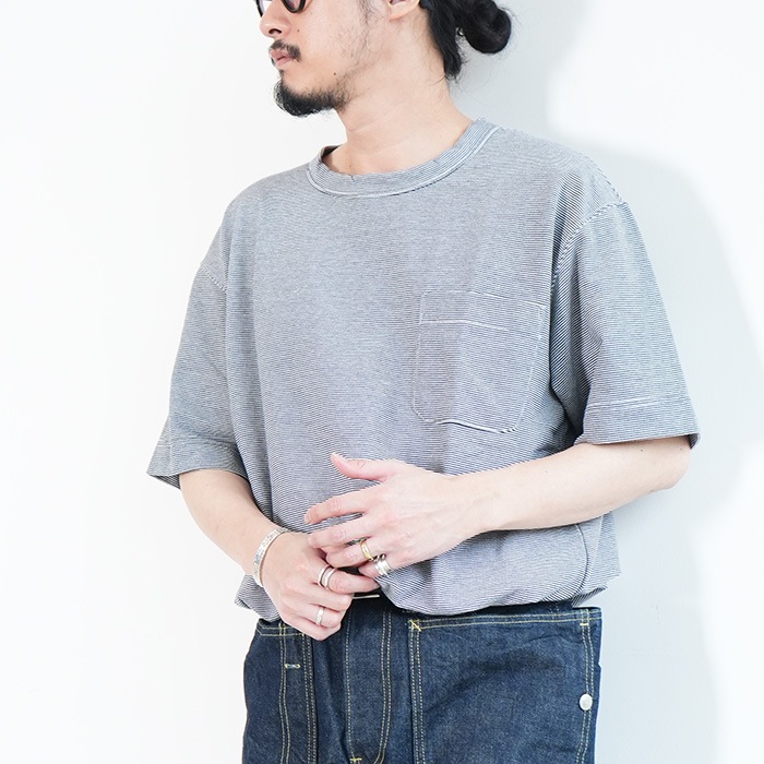 ◇(s25fh069) / nanamica(ナナミカ) / Micro Stripe Pocket Tee
