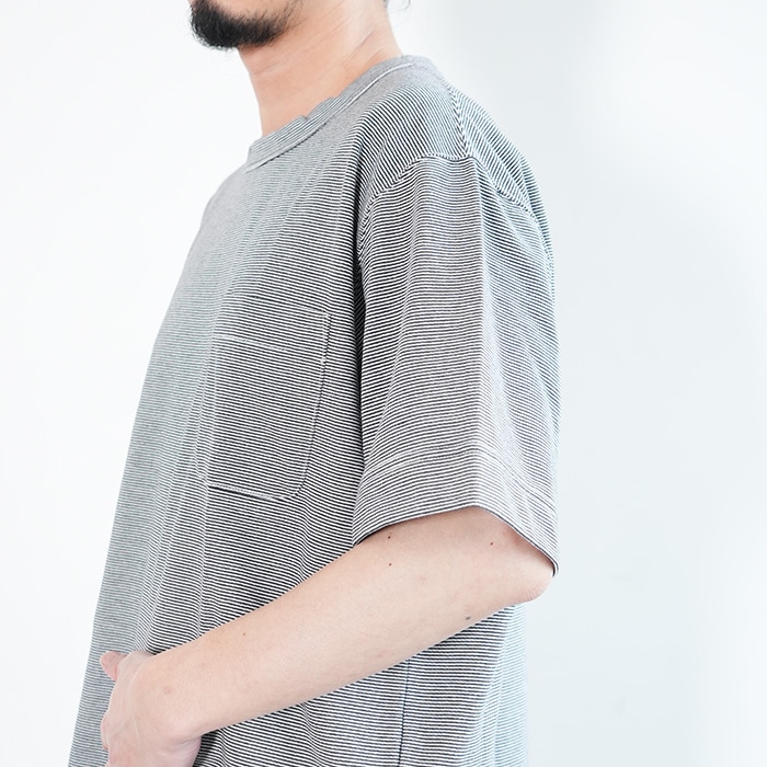 ◇(s25fh069) / nanamica(ナナミカ) / Micro Stripe Pocket Tee