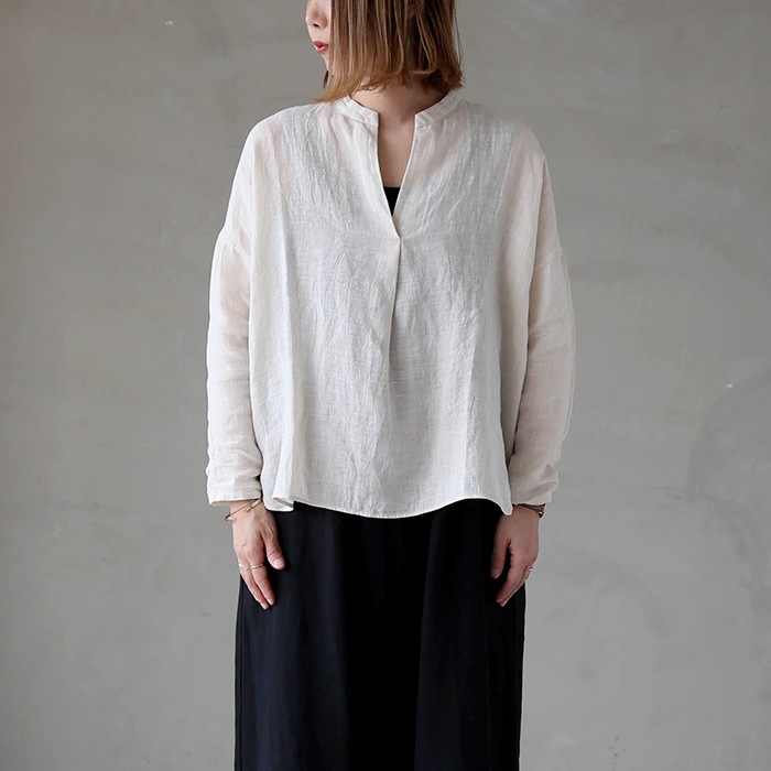 e221t165) / evam eva(エヴァムエヴァ) / linen pullover(リネンプル