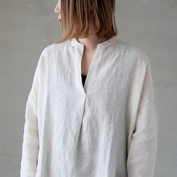 e221t165) / evam eva(エヴァムエヴァ) / linen pullover(リネンプル