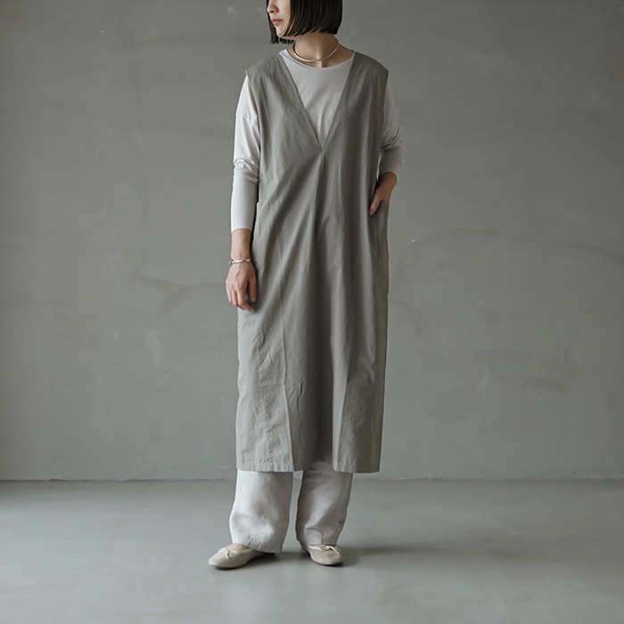 e233t055) / evam eva (エヴァムエヴァ) / sleeveless one-piece