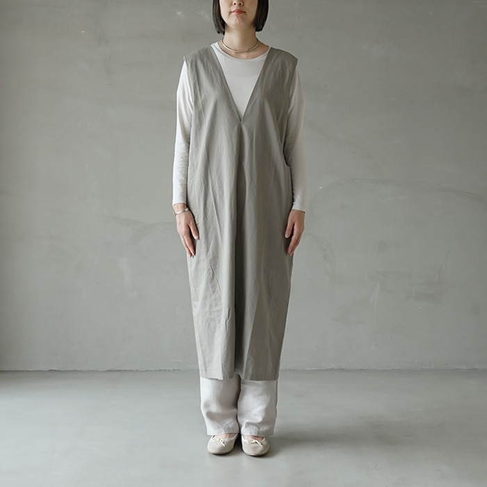 e233t055) / evam eva (エヴァムエヴァ) / sleeveless one-piece